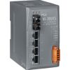 4-port 10/100 Mbps Ethernet with 1 fiber port Switch (Single mode, SC connector)ICP DAS